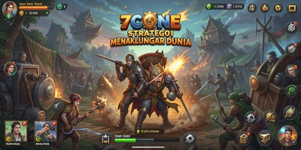 Tampilan gameplay menarik di 7CONE dengan strategi yang mendebarkan.
