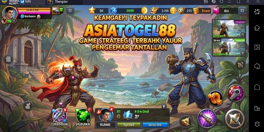 Tampilan visual menakjubkan dari gameplay ASIATOGEL88 yang mengasyikkan.