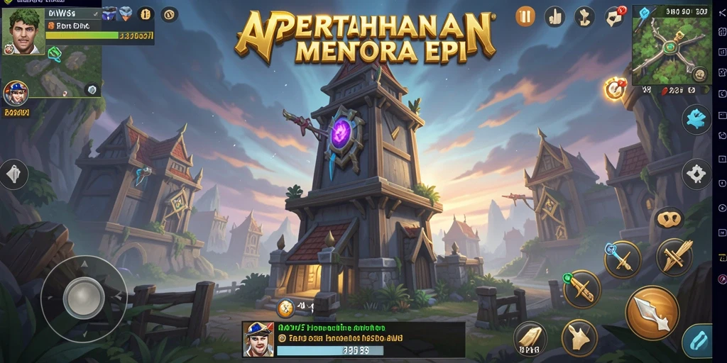 Screenshot dari gameplay menakjubkan Tower Defense AW8.