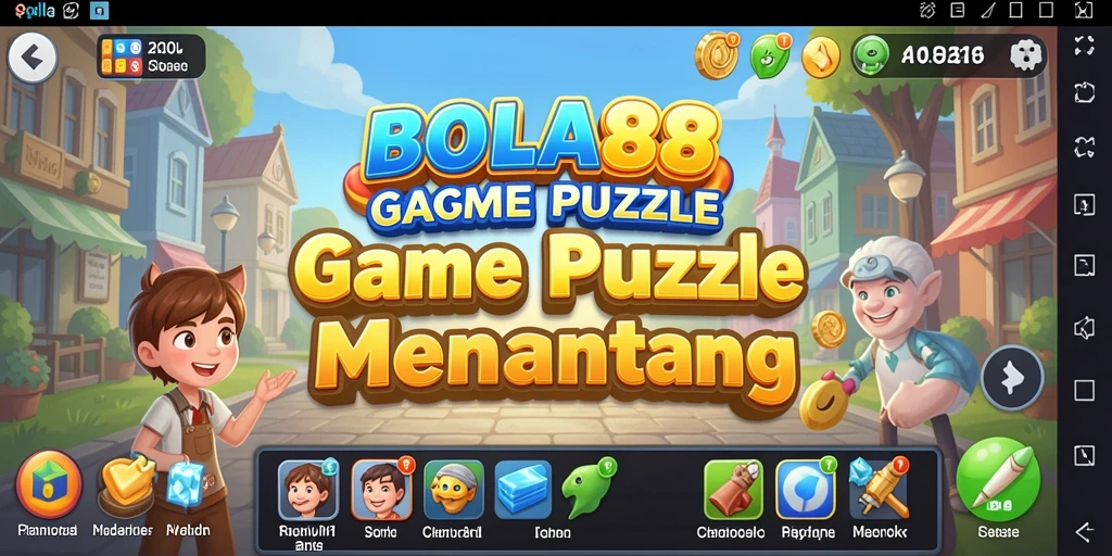 Tampilan seru gameplay Puzzle BOLA88 yang menantang.