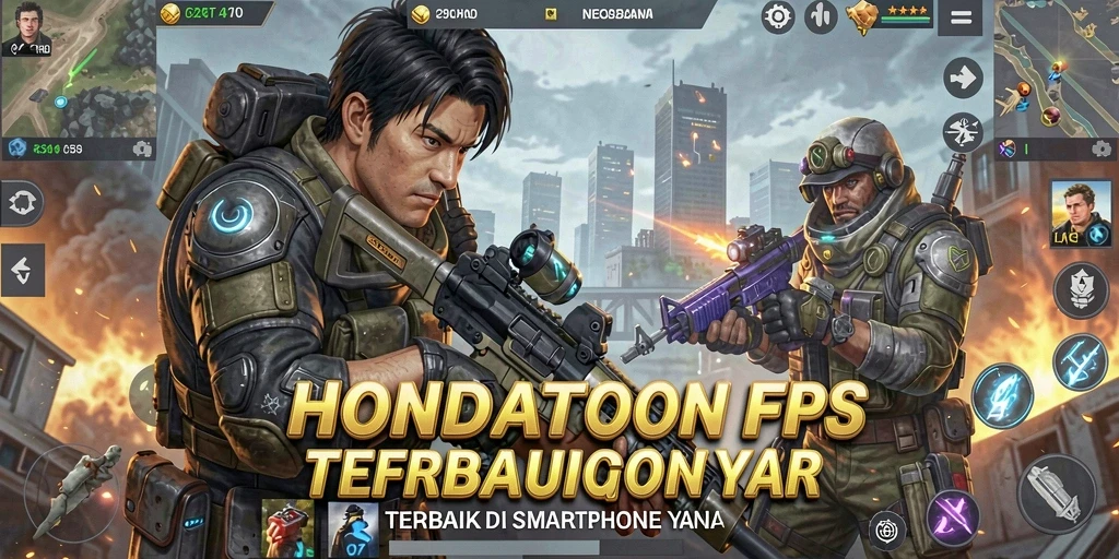 Gameplay HONDATOTO yang penuh aksi dan strategi FPS.