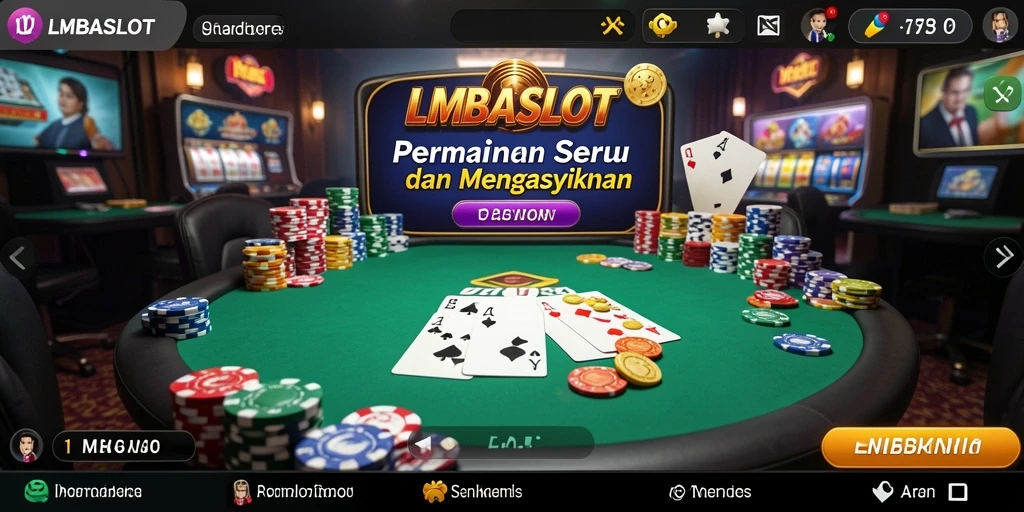 Tampilan utama gameplay LMBASLOT yang menarik dan dinamis.