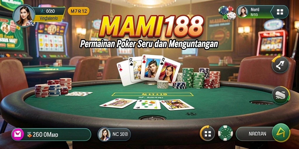 Tampilan menarik dari gameplay Poker di MAMI188.