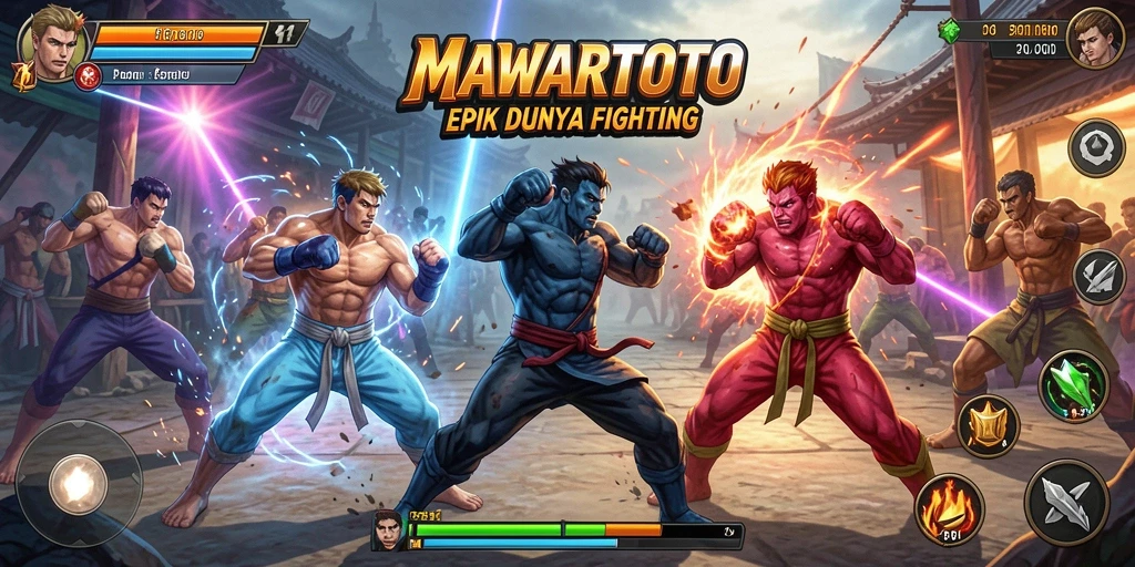 Tampilan pertarungan seru di game MAWARTOTO