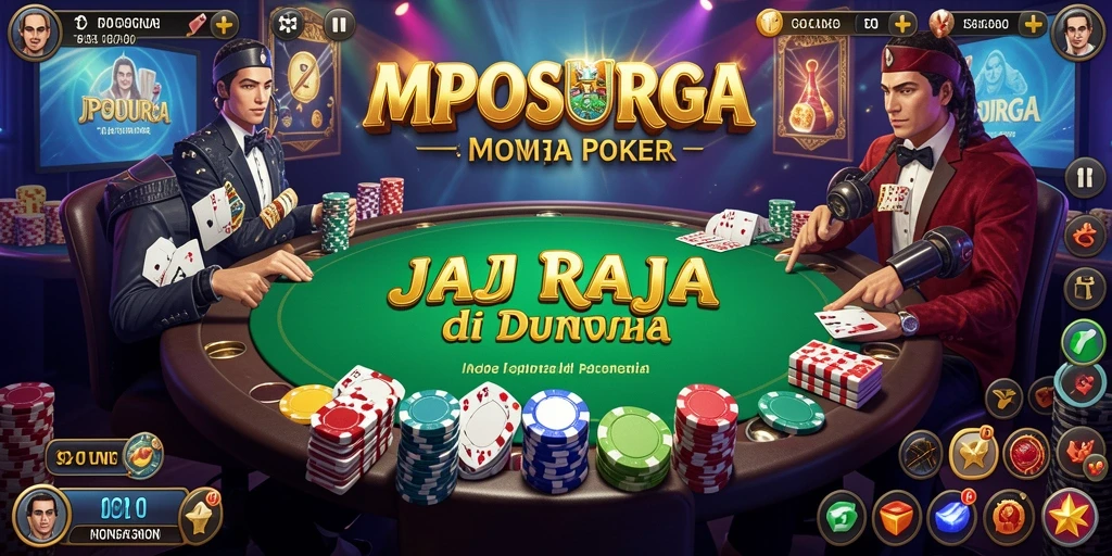 Tampilan menarik dari gameplay Poker di MPOSURGA.