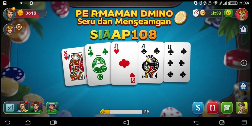 Tampilan permainan Domino dalam SIAP108 yang seru dan menarik.