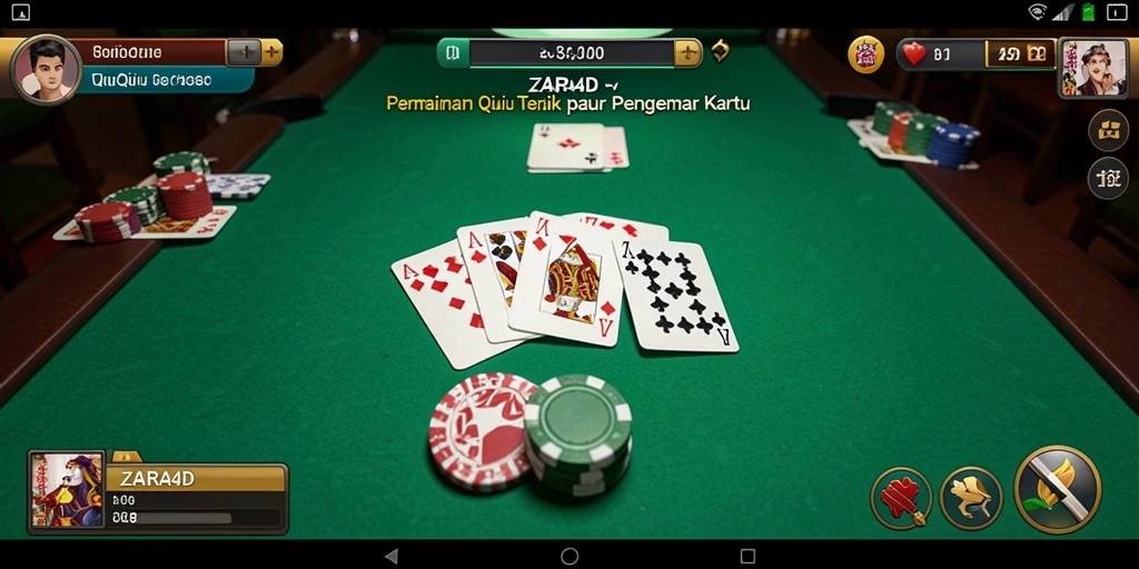 Tampilan gameplay seru dalam ZARA4D QiuQiu.